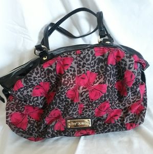 Betsey Johnson pink bow purse
